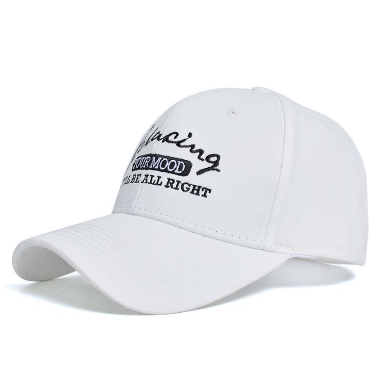Embroidered English Baseball Cap With Sun Protection For Casual Outdoor Wear