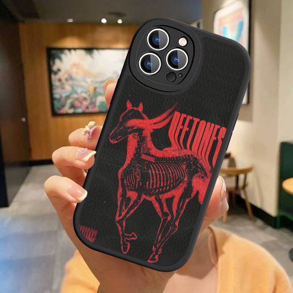 

Alternative Metal Deftones Band Phone Case For IPhone 16 15 14 13 12 11 Pro Max Plus Leather Cover iPhone 16