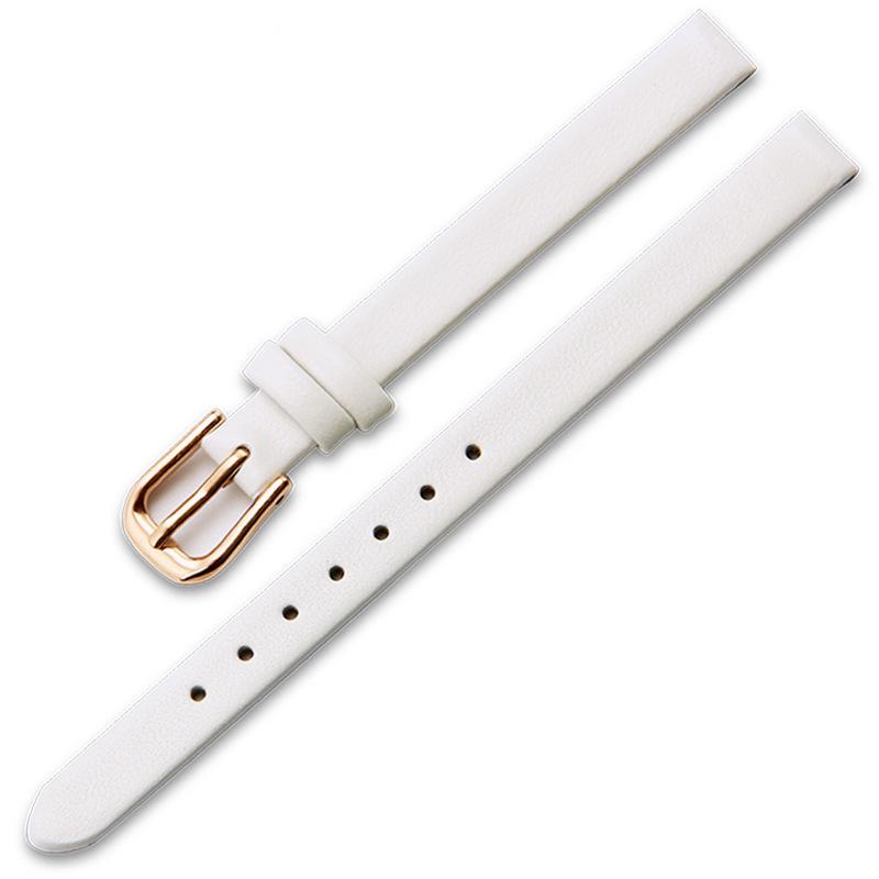 Damski miękki skórzany pasek do zegarka bransoletka - Opcje brązowy/czarny