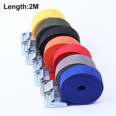 2M Fivela Amarração Cinto de Carga Cintas para Carro Motocicleta Bicicleta com Fivela de Metal Corda de Reboque Cinto Forte para Bagagem