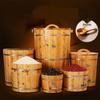 Solid Wood Rice Storage Bucket