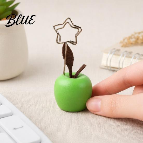 Place Card Stand Cute Mushroom/Fruit Holder Wooden Memo Holder Stand