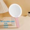 3 Color Dimmable Lights Lighted Hand Mirror  Hand-held Vanity Mirror  Pocket Carry