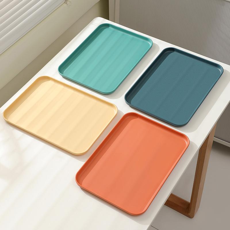 Obdélnový plastový tác v severském stylu pro rychlé občerstvení, mateřskou školu, domácnost a catering