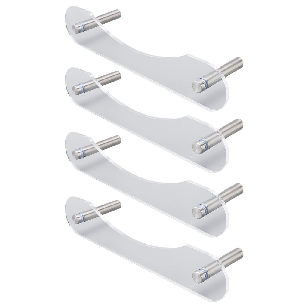 Pływający Stojak na Kapelusze Stabilny Oszczędzający Miejsce Akrylowy Montowany na Ścianie Organizer na Kapelusze dla Czapek Baseballowych