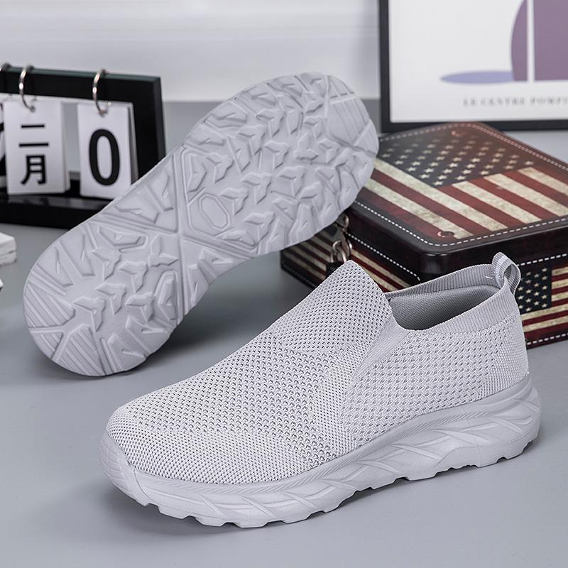 

Fashion Men s and Women s Walking Shoes Fashionable New Mesh Breathable Casual Shoes Breathable Sports Shuttle Soft Soled Women s Shoes 36 светло-серый