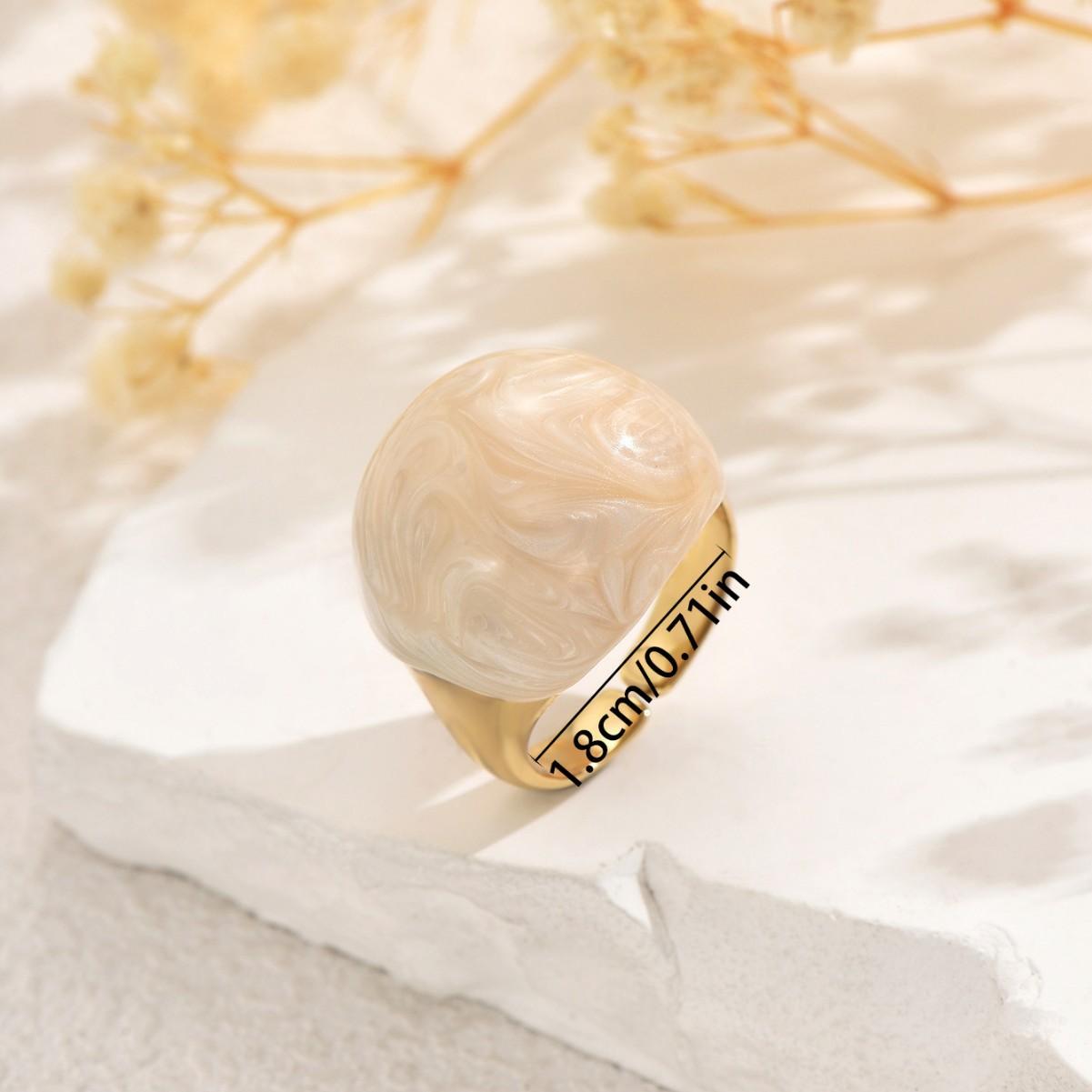 

Женские украшения в европейском и американском стиле, нишевый геометрический эмалевый дизайн, открытое кольцо, универсальное кольцо JZ1291