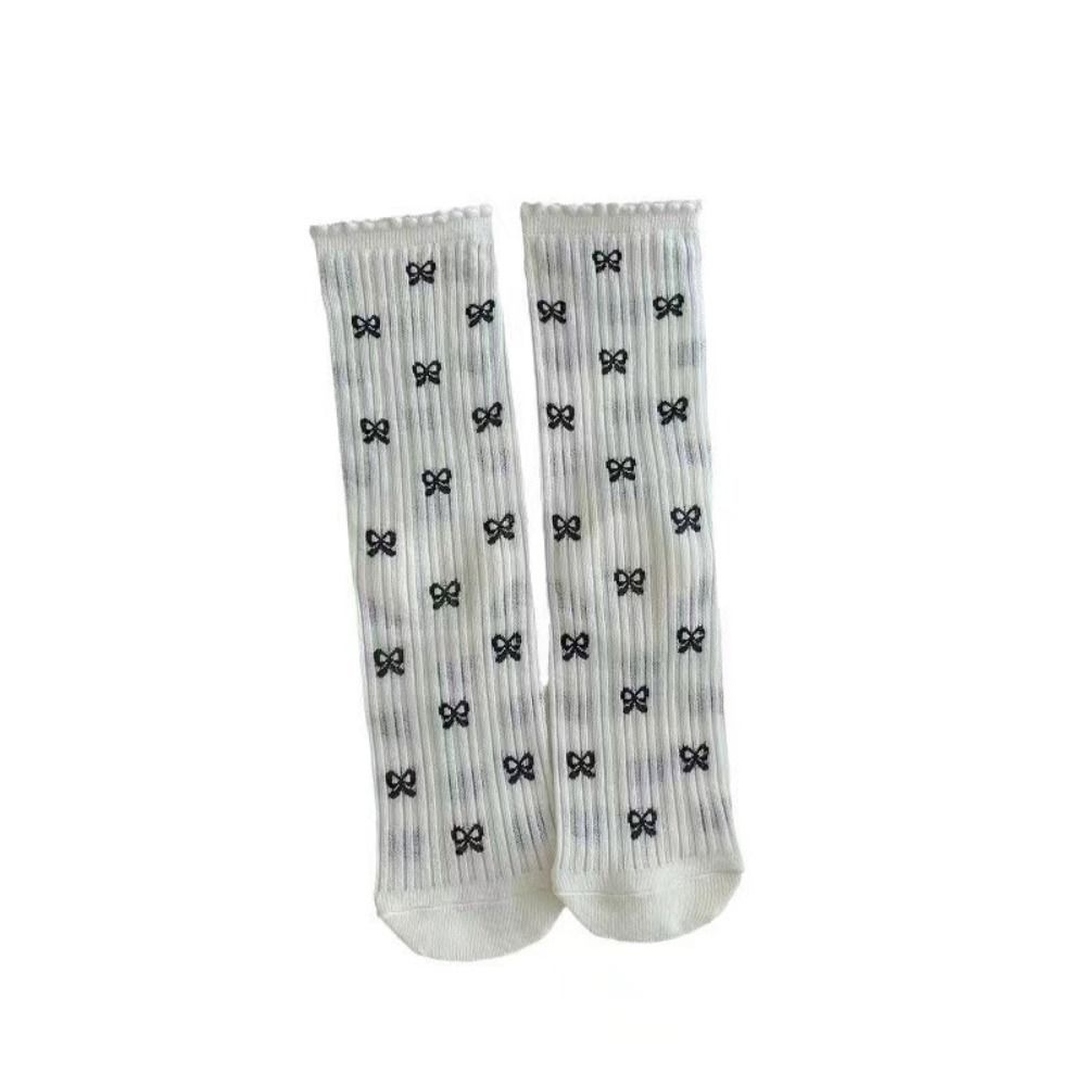 Y2K Long Socks Spring Summer Cotton Socks New Bowknot Socks
