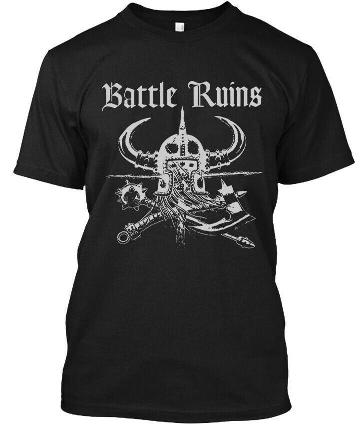 New! Popular Battle Ruins American Classic Art Vintage Retro Logo T-Shirt S-4XL M
