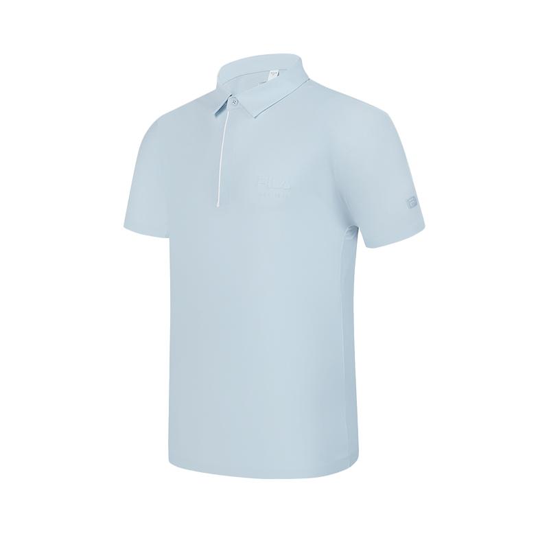 Fila Tennis Polo Shirts Men's Alice Blue Polo Collar Moderate Straight Fit A11M423113FLB