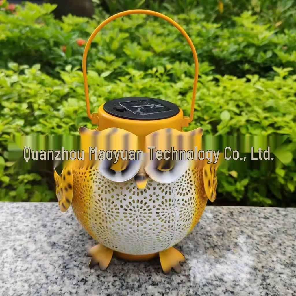 Exclusive Iron Art Owl Solar Light - Outdoor Courtyard and Villa Decoration