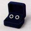925 Sterling Silver Open Circle Stud Earring