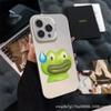 Applicable to Apple 15 new creative 14/13/12 sweating frog color silver explosion 11 anti-drop mobile phone case xsmax