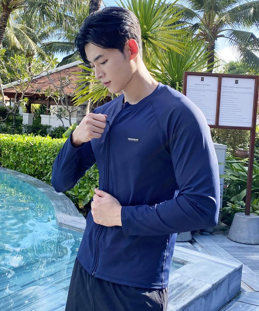 Helingbon Hive Men'S Activity Zip-Up Rash Guard (3 Colors) / Rf338M
