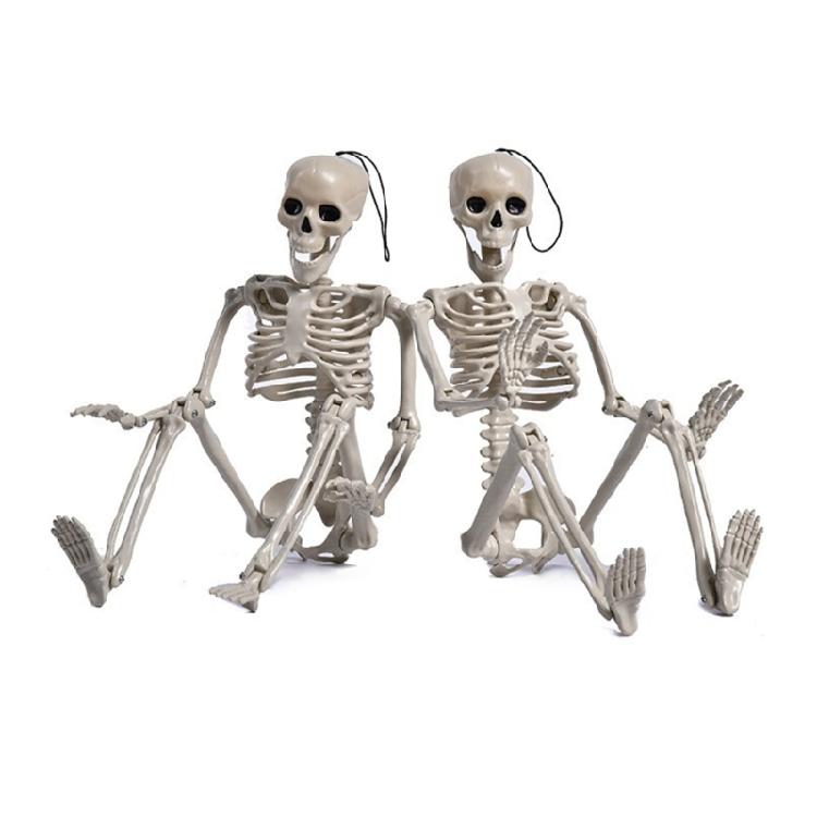 Full Body Mini Skeleton Spooky Plastic Skeleton for Yard Garden Lawn Haunted