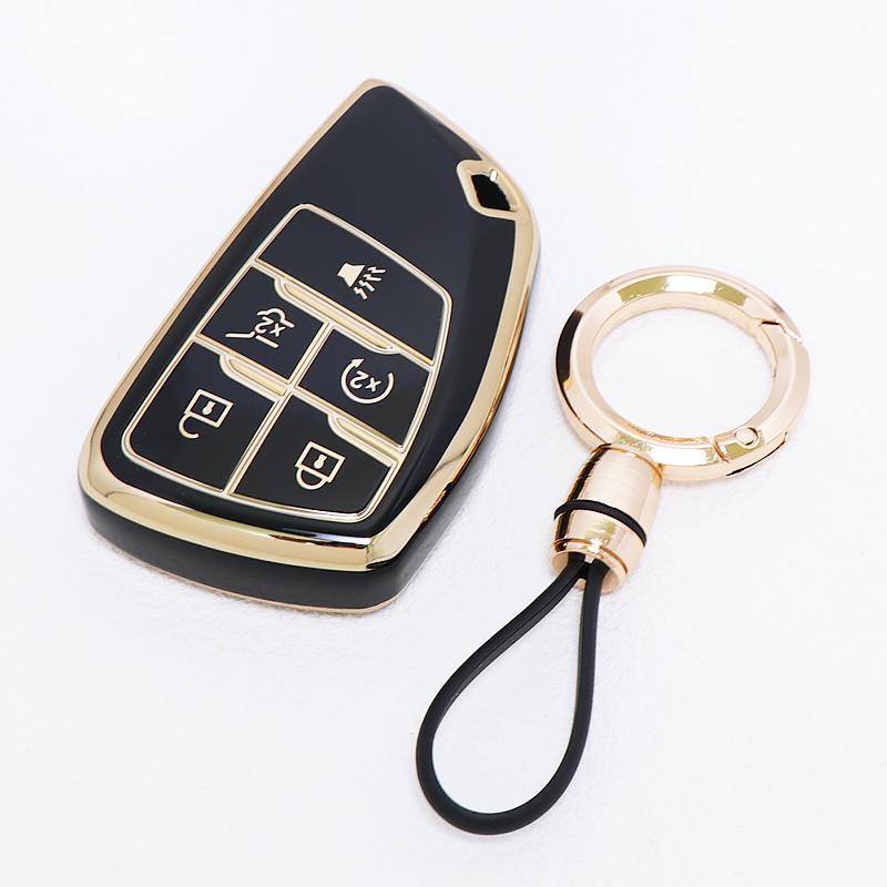 Tpu For Chevrolet Suburban Tahoe Auto Keyless Protector For Gmc Yukon Car Key Case Cover For Buick Envision S Plus Avenir