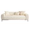 Washable Cotton Embroidered Sofa Cushion Slipcover, Modern Non-Slip Couch Cover Protector