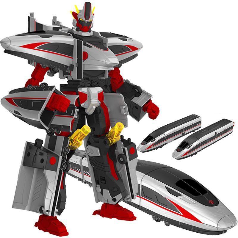 2 IN 1 China High-Speed Railway Super Train Robot Transformation Toy Deformation Train Action Figure CHSR Toy for Kids Toys
