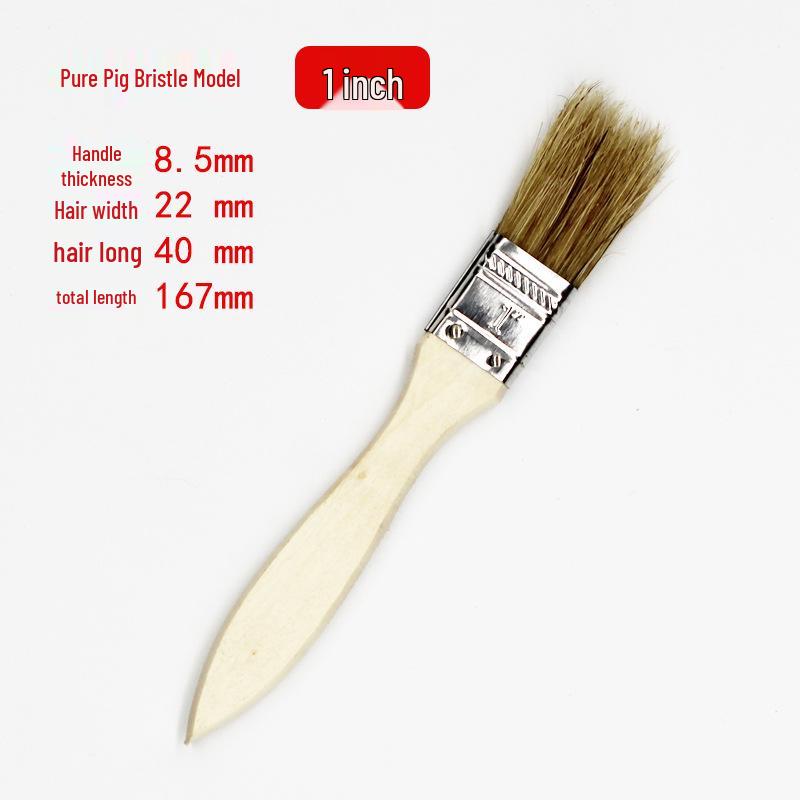 Wood Handle Bristle Brushes: Cleaning, Industrial, Barbecue & Thickened Hog Bristle Options