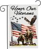 1 Pcs 4 Th of July Garden ag,Patriotic Garden Ags 12x18 Double Sided,Memorial Day Outdoor ag,Eagle Yard Outdoor Farmho SSL