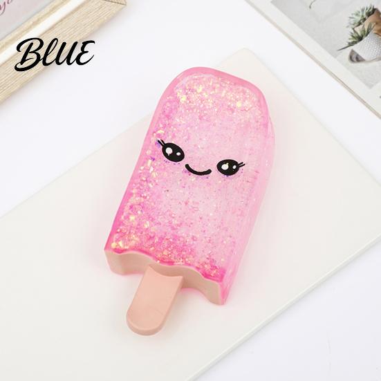 Glitter Ice Stick Toy 1/4Pcs Stress Relief Smiling Cream Squeeze Slow Rising Clear Fidget Decompression Relaxation Tool Sensory