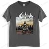 summer tshirt men brand teeshirt SODOM PERSECUTION MANIA TSHIRT men t shirt fashion rock punk tees Mens Tshirt Euro size TOPS