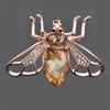 Creative Crystal Stone Rhinestone Pin Brooch Stylish Fashionable Wild Cute Style Bee Animal Suit Silk Scarf Pin Button CorsageFashion Jewelry
