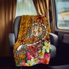 Floral Plumeria Customize Your Name Rv Blanket Comfortable Soft Lightweight Multi Seasonal Blanket For Travel Camping Picnics Sofas Rvs Bedding Living