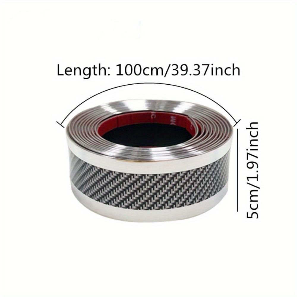 Car Stickers Anti Scratch Door Sill Protector Rubber Strip Carbon Fiber Auto Threshold Bumper Door Edge Protective Sticker Film