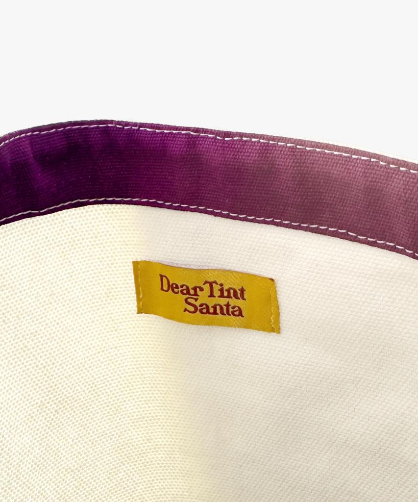 Dear Tint Santa Rudolph Canvas Tote_Purple