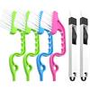 Removable Washable Dusting and Slit Cleaning Brush Set for Air Conditioner Vents, Blinds, and Windows
