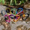 5pcs Aluminium Alloy Carabiner Clip Set Tourist Hooks Fishing Carbin Buckle Caribiner Key Holder Keychain Camping Karabiners