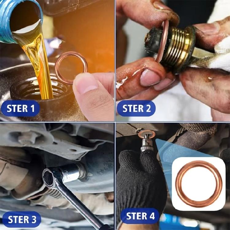 N0138157 Automotive Oil Drain Plug Sealing Washer Metal Gasket Crush Washer For Auto Engine Protection