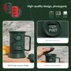 Retro Mailbox Shape Coffee Cup 500ml Ceramic Drinking Mug with Handle and Lid For Birthday Christmas Gift And Daily Use
