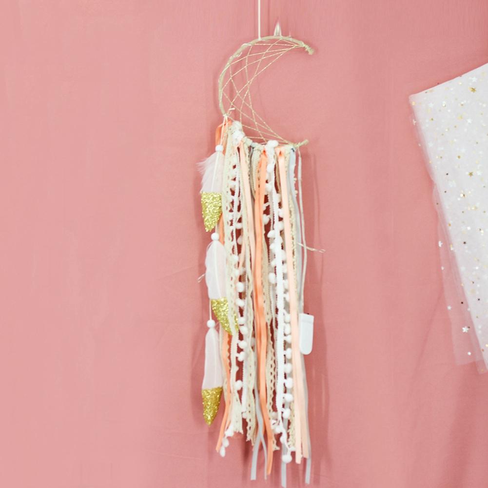 Unique Moon Decor Dream Catcher Night Light Bedroom Wall Hanging Ornament Girl Birthday Gift