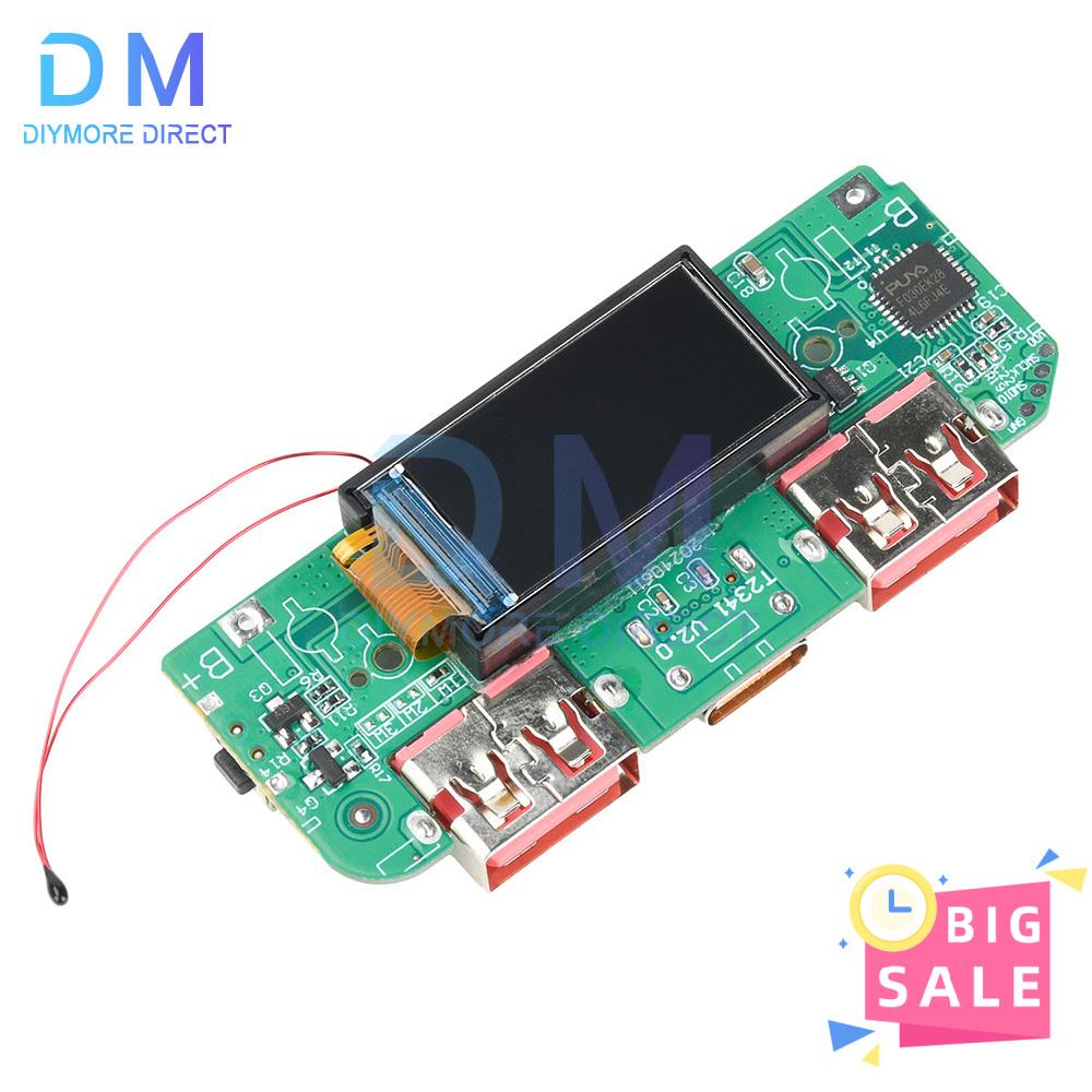 22.5W PD Colorful Display Bidirectional Fast Charger Mobile Power Module Circuit DIY Motherboard 5V 4.5A Type-c USB Interface