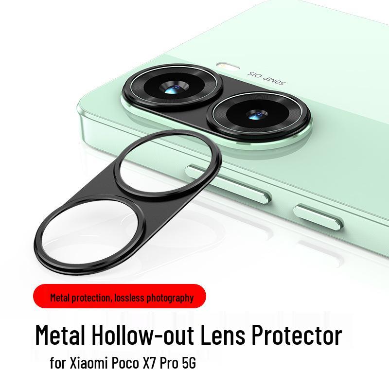 

Xiaomi POCO X7 Pro Захисна плівка для об єктива камери та металева наклейка Bare