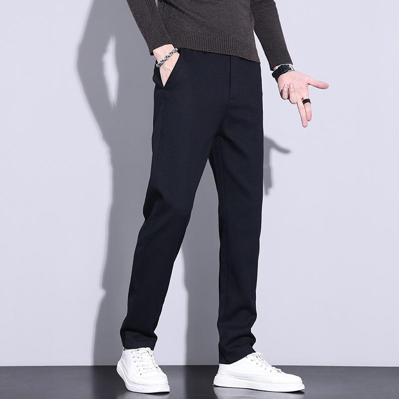 Spring and Autumn Casual Pants for Men New Straight Stretch Slim Fit Fashionable and Versatile Trousers for Men