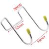 4 Solid Hook-shaped 304 Stainless Steel Hooks