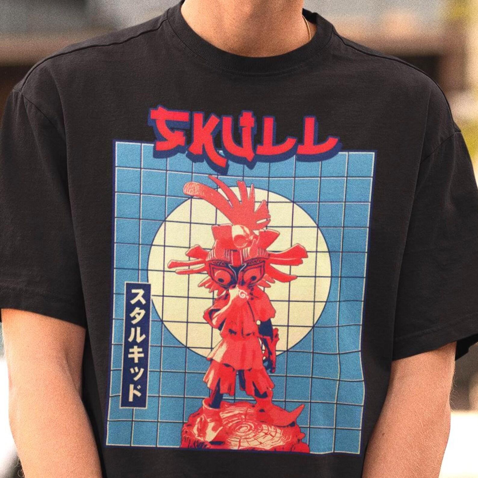 Legend of Zelda Majora s Mask Shirt - Skull Kid Retro Art,LoZ Gaming Tee M