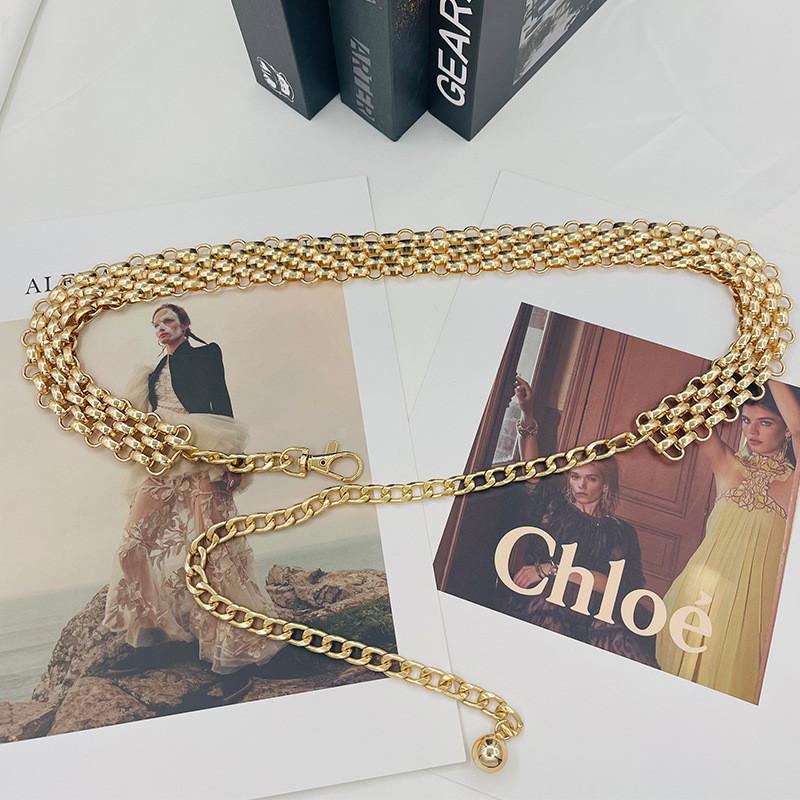 Metal Waist Chain For Women With Large Link Design Perfect For Summer Fashion Accessory