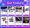 10Pcs LED Light Car Gauge Speed Dash Bulb Dashboard instrument Light Wedge Interior Lamp B8.5D 509T B8.5 5050 Led 1 SMD T5 Lamp