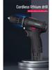 Rechargeable Two-Speed Lithium Battery Hand Drill - Multi-functional Impact Electric Screwdriver Tool for Household Use