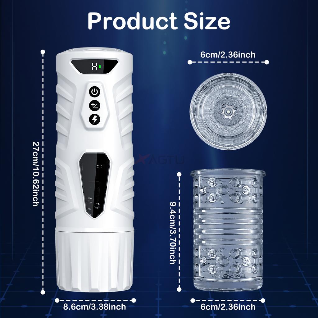 Fully Automatic Male Masturbator Rotating Telescopic Masturbator Simulated Intercourse Machine Stimulator Vaginal Adult Products for Men