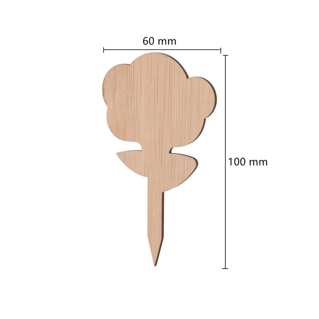 Plant Labels Wooden Plant Sign Tags Multi-Type Bamboo Garden Markers Bonsai Seed Potted Flower Vegetable Succulent Tool 5/50Pcs