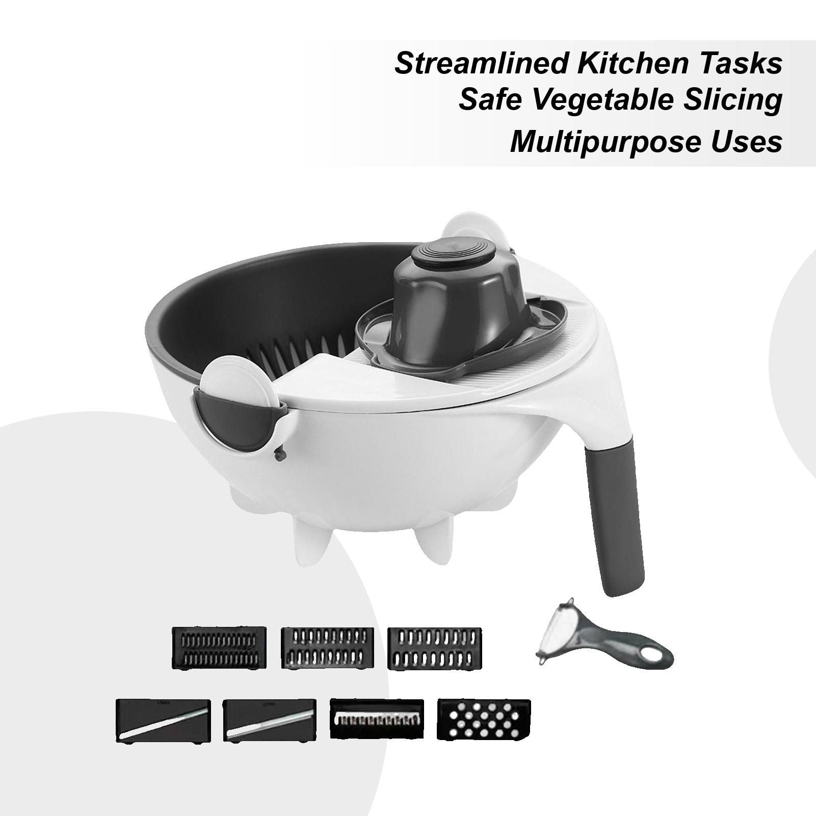 Potato Slicer Multifunctional Vegetable Slicer household kitchen grater  9in1 vegetable slicer with Drain Basket kitchen Gadget CN