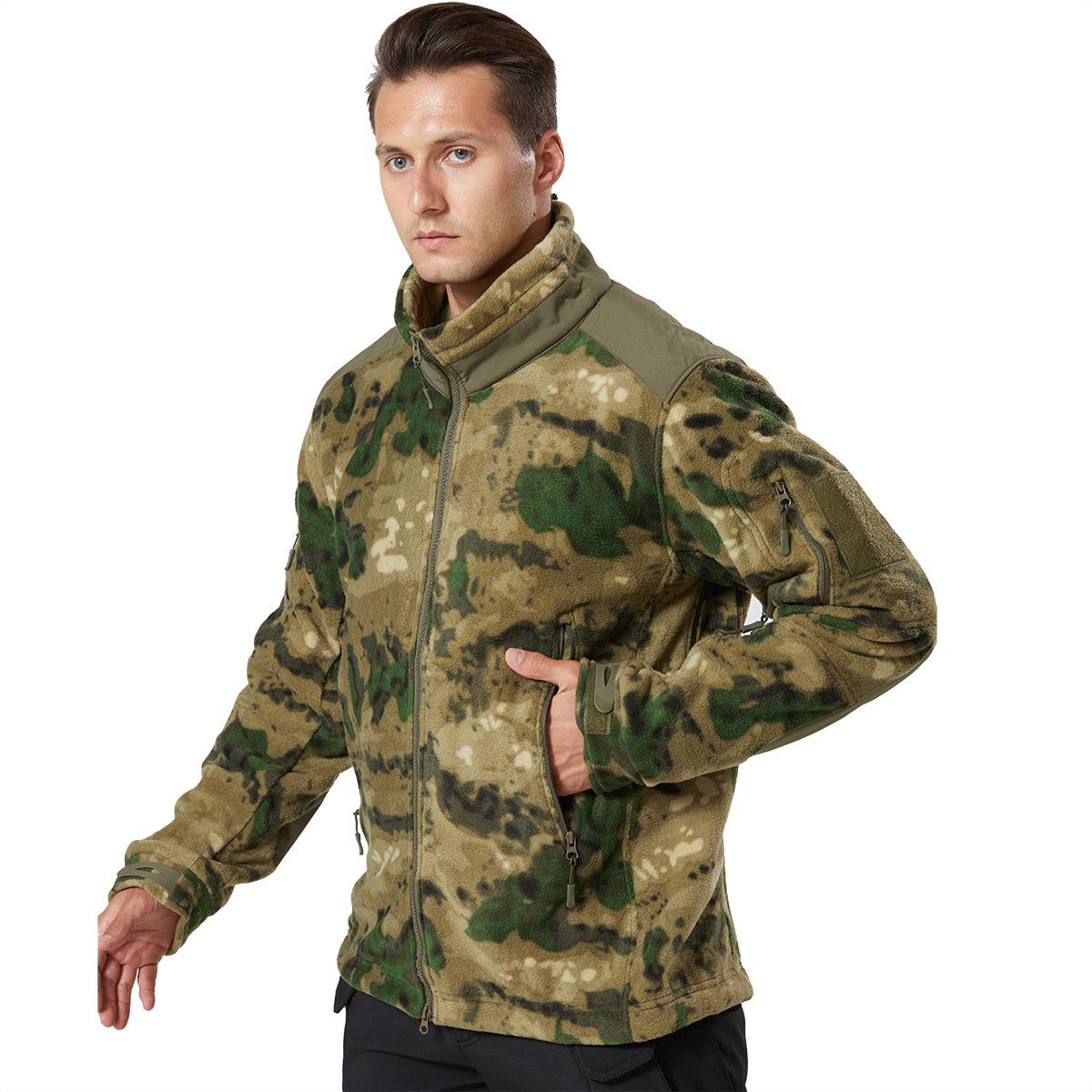 

Winter Fleece Jacket Men s Sports Jacket Outdoor Hiking Streetwear Hooded Coat XXS