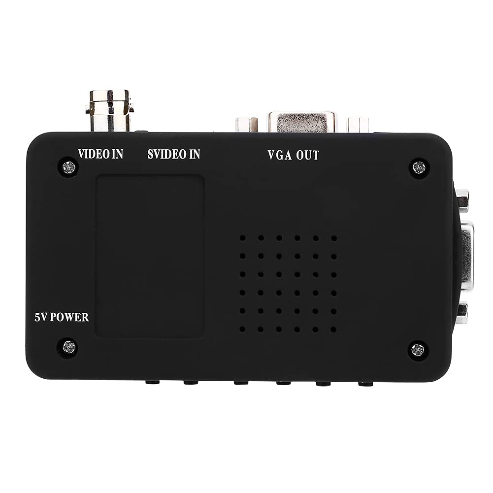 BNC to VGA Adapter, Plug and Play, 800x600-1920x1200 Resolution, Compatible with CRT LCD Monitors
