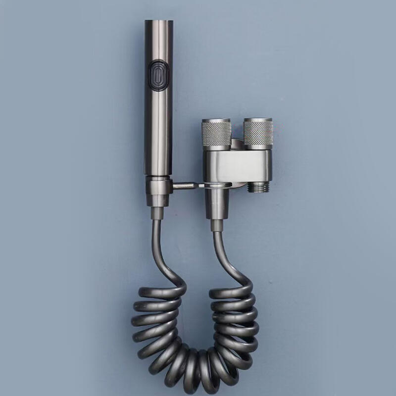 

Rise Bathroom Spray Gun Set Toilet Stainless Steel High Pressure Cleaning Gun Rise-Black