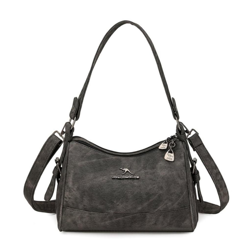 Xeie Thuk Shoulder Crossbody Handbag Women PU Adjustable Strap Daily Commute